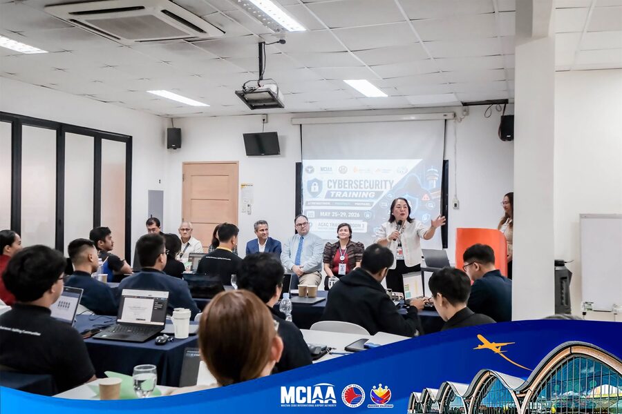 Cybersecurity Training session banner at Mactan-Cebu International Airport, May 25-29 2026