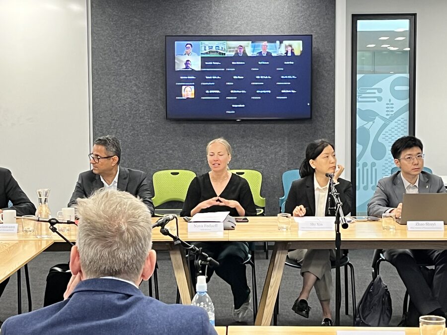 Dr. Krishna Sampigethaya at the ITF/OECD Roundtable on building long-term resilience for civil aviation, Auckland